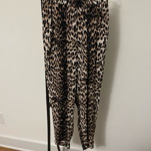 Lavender Brown Leopard Joggers size S